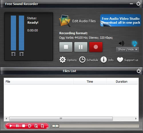 Audio recorder for spotify